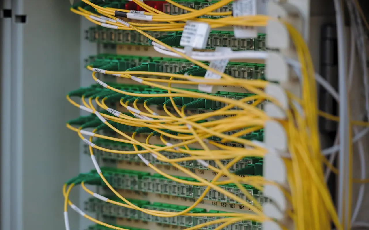 Neatly patched network cabling